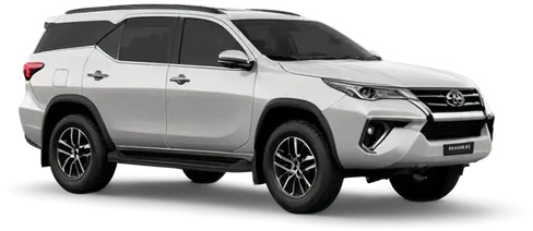 White Toyota Fortuner SUV